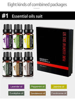 100% Pure Therapeutic Grade Essential Oils 6pc 10ml - 8 Different Fragrance Combinations