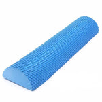 Non Skid- Half Round Massage Foam Roller-Yoga- Pilates 12-18 inch
