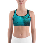 Teal Fantasma Sports bra