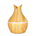 300ml Cute Wood Petal Ultrasonic Essential Oil Aromatherapy Diffuser