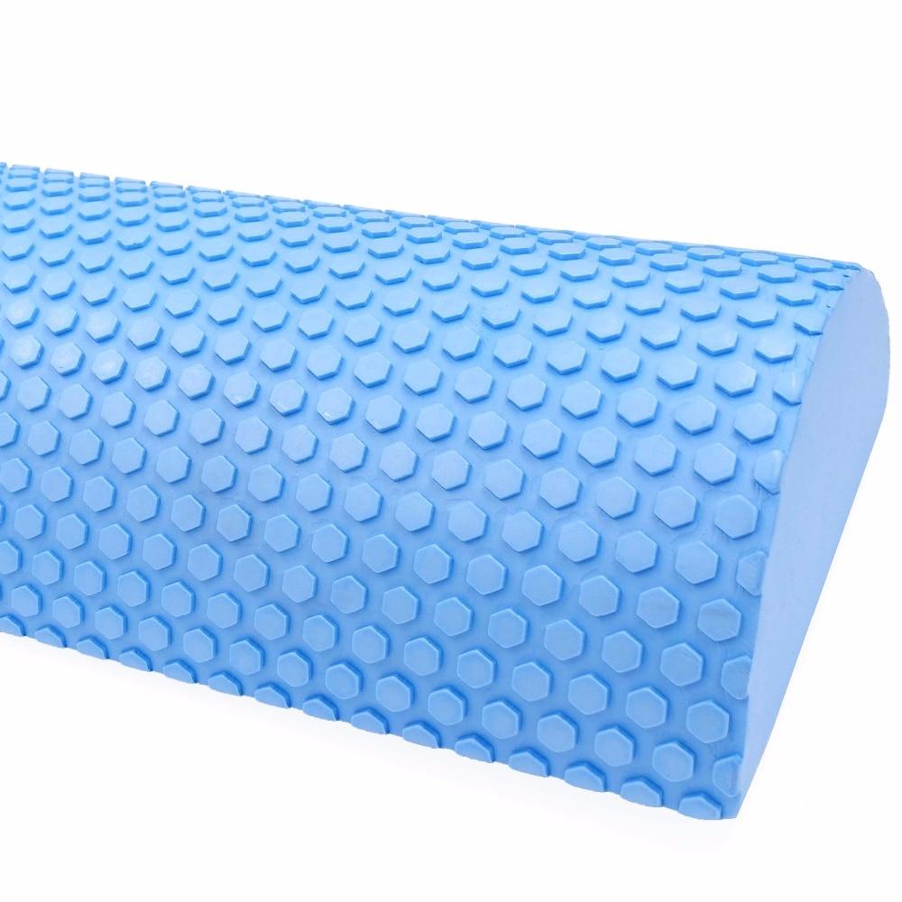 Non Skid- Half Round Massage Foam Roller-Yoga- Pilates 12-18 inch