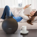 quiet diffuser large 600ml wood orb circle shaped essential oil diffuser and humidifier wood aromatherapy diffuser zenofsleep.com