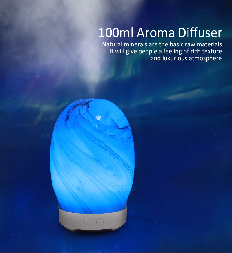 100ML Glass Egg Aromatherapy Ultrasonic Essential Oil Diffuser